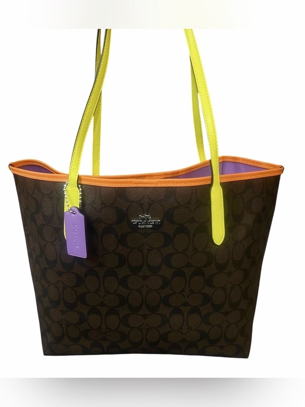 Coach Colorblock Signature Canvas City Tote, NWOT
